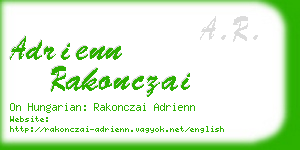 adrienn rakonczai business card